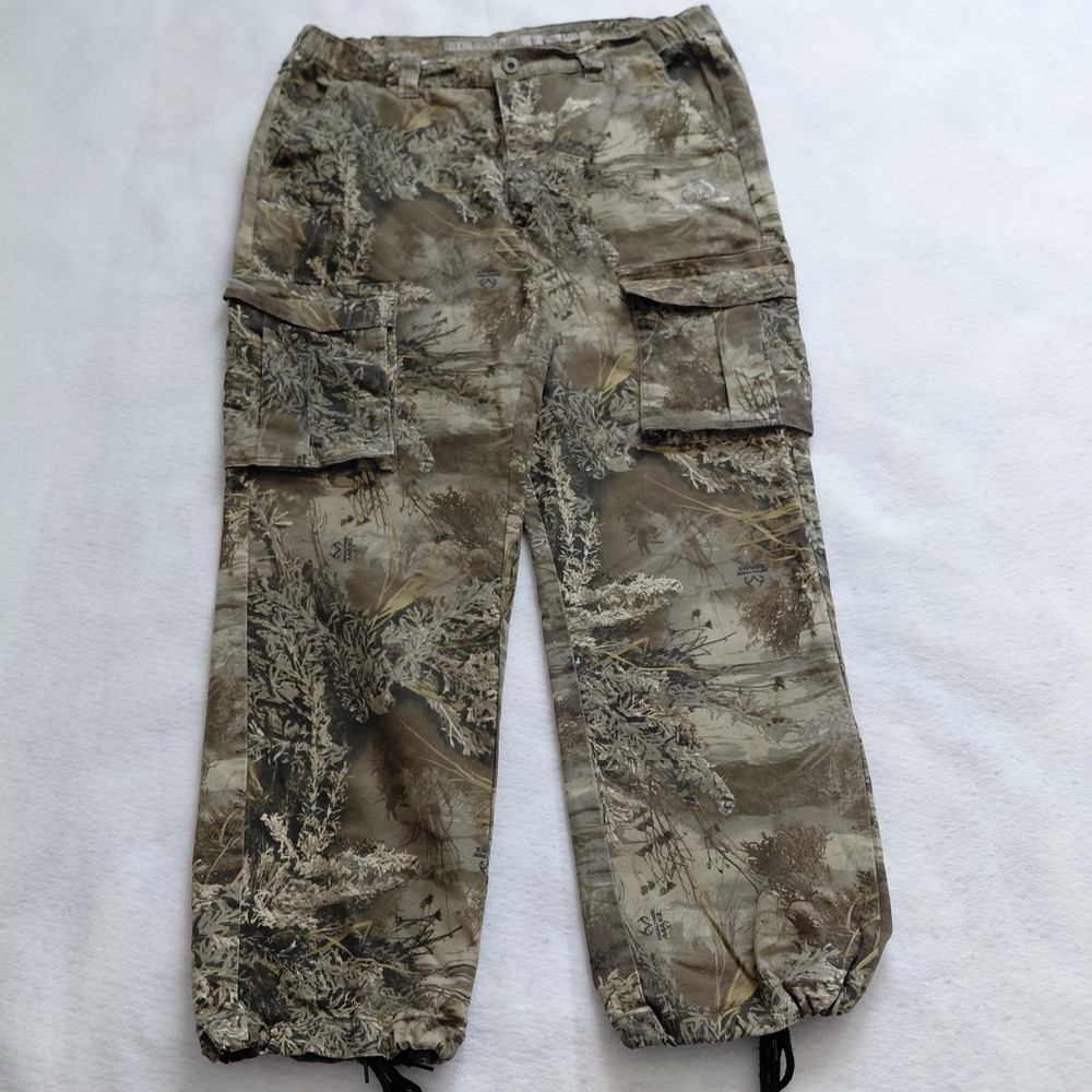 Realtree MAX-1 XT Camo Cargo Pants Mens Large 36 38 Hunting Outdoor Streetwear